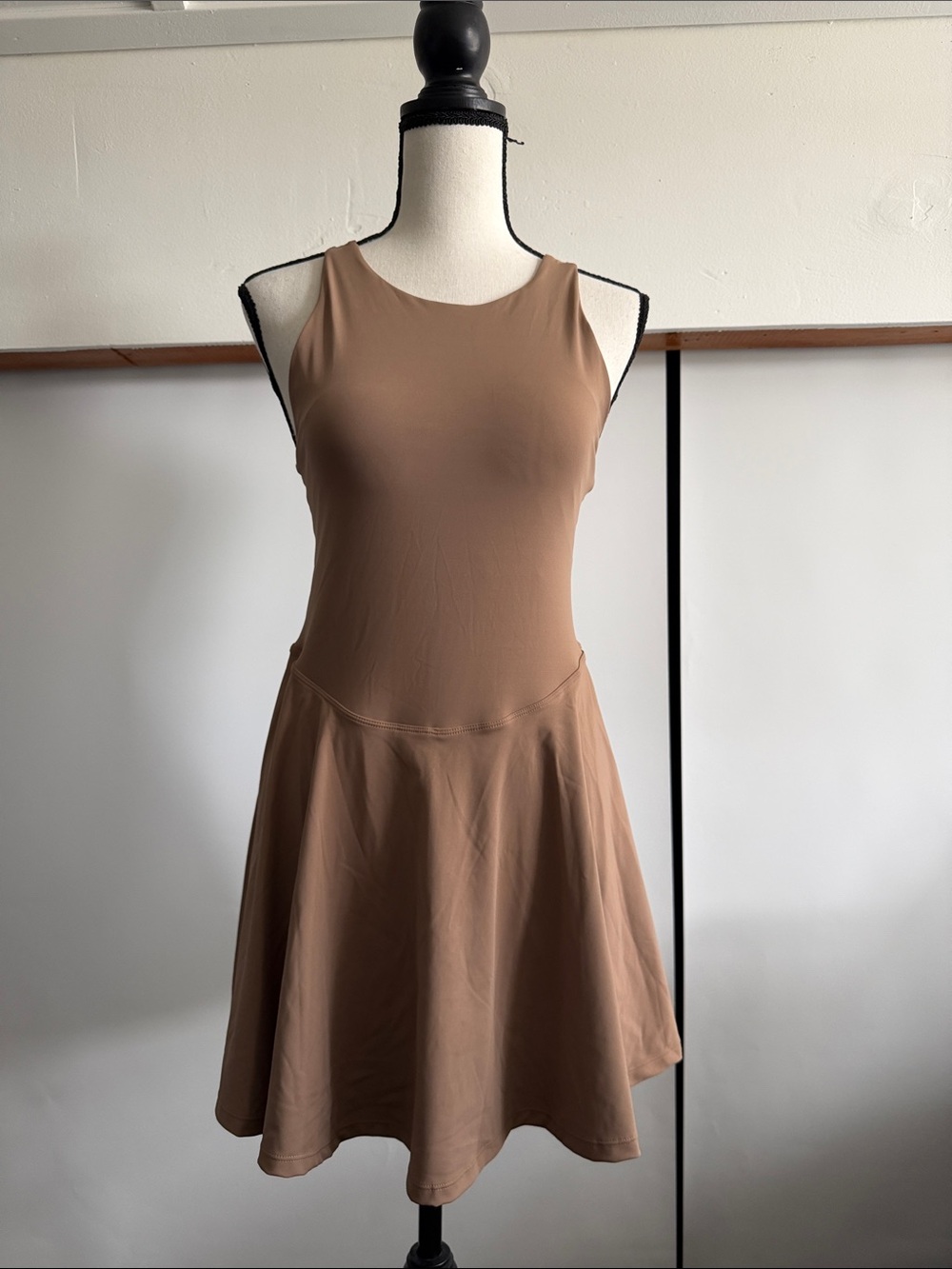 lululemon athletica Sleeveless Brown A-Line Mini Dress